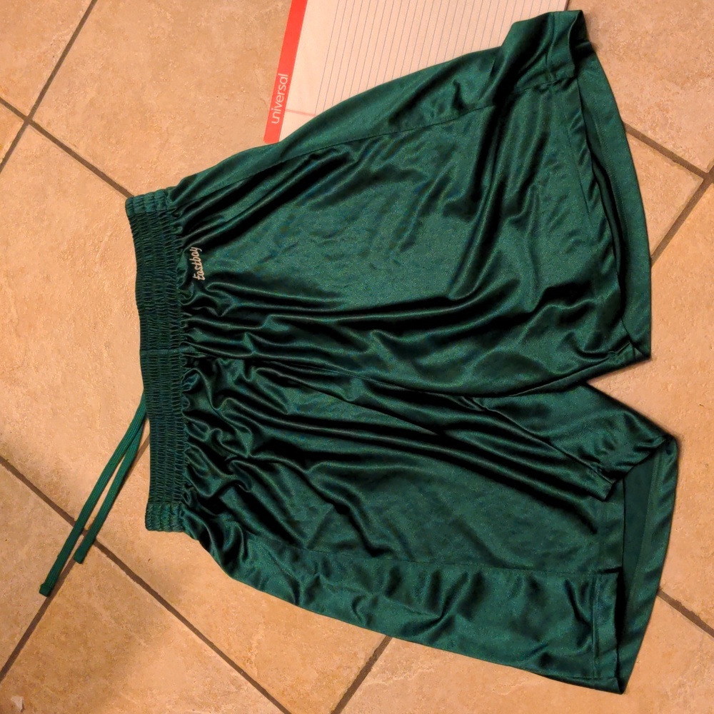 Vibrant green athletic shorts
